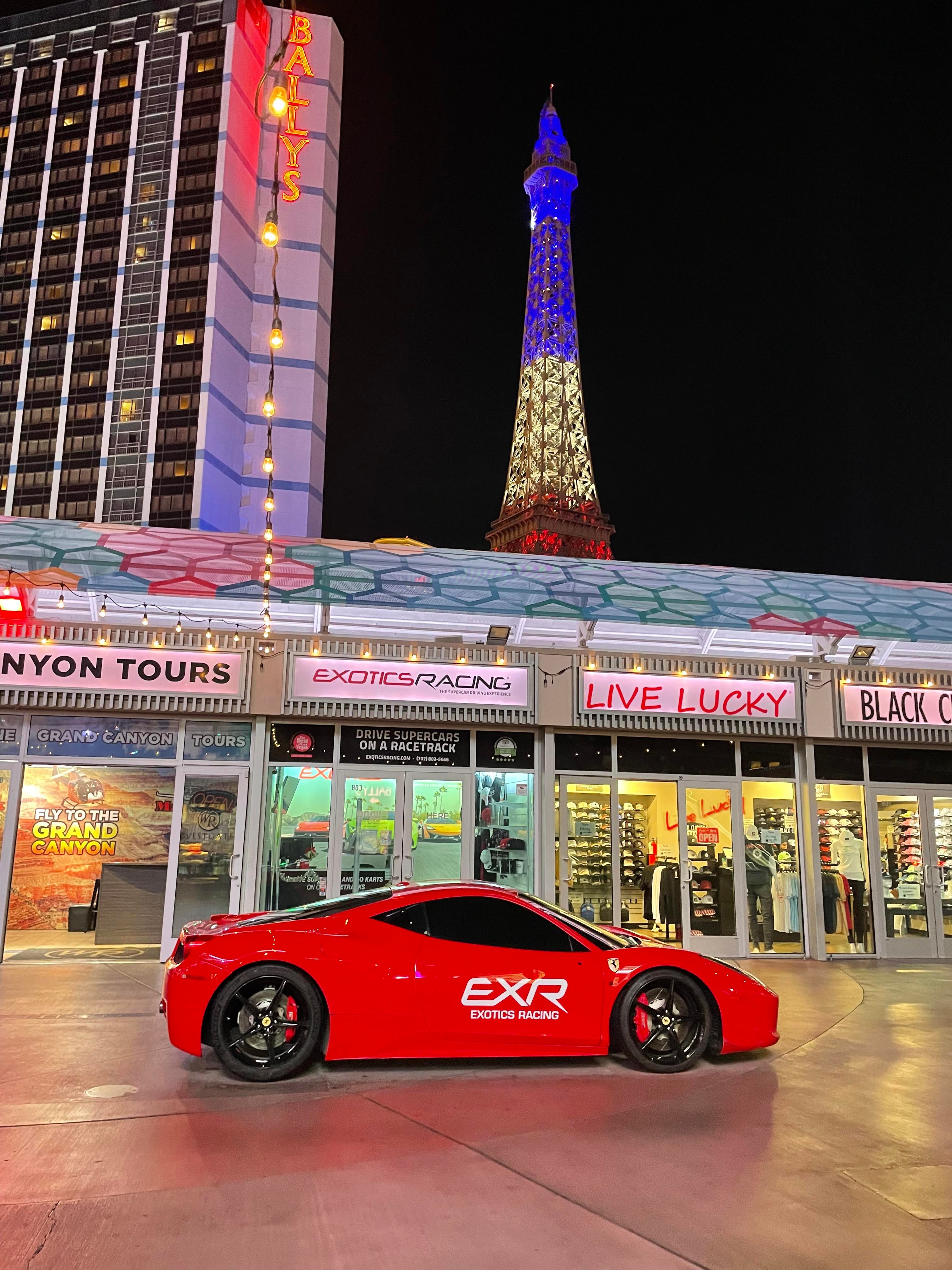 Ferrari with Eiffel Tower