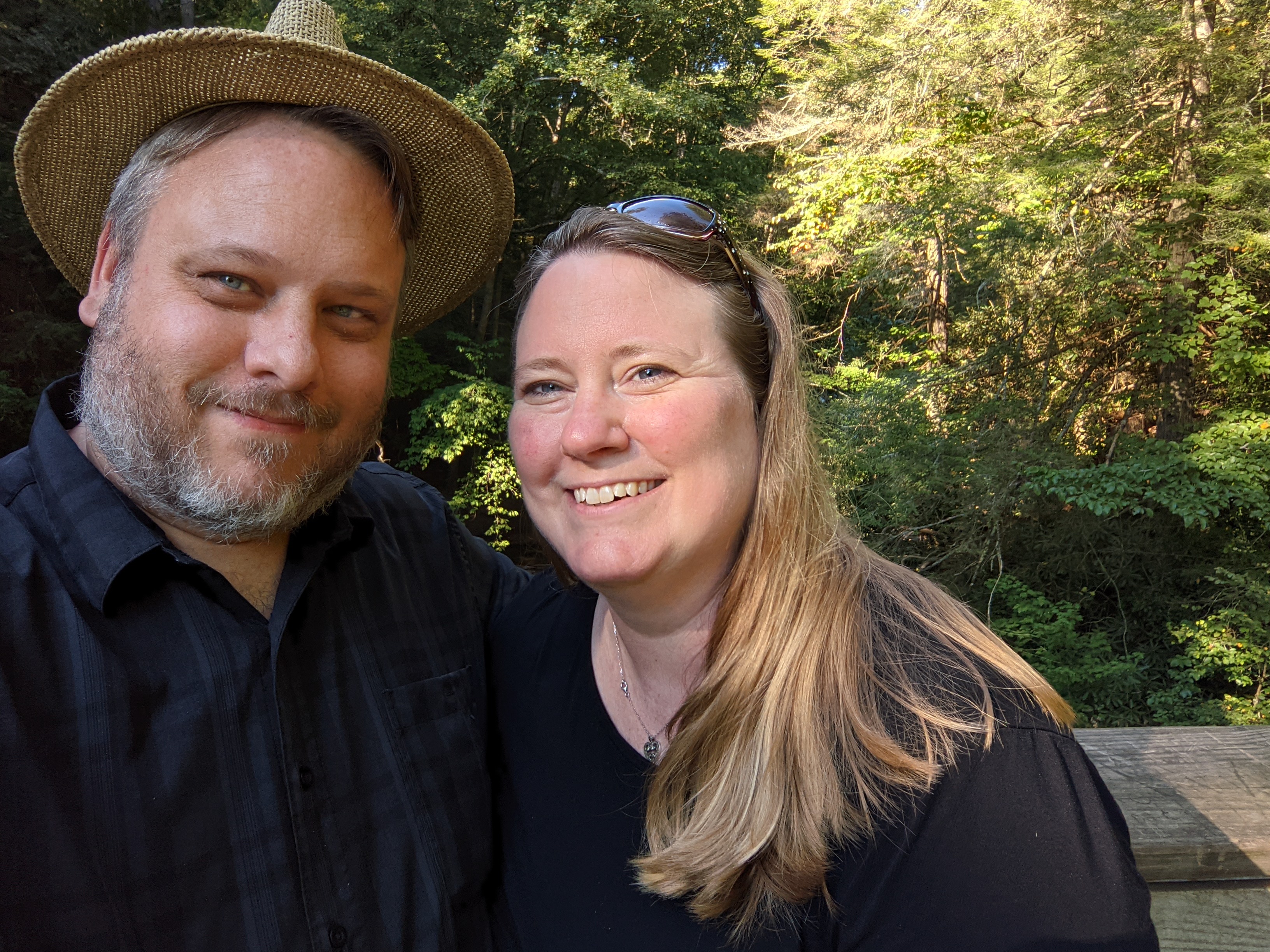 Jonathan and Elizabeth on the Tumbling Waters Nature Trail